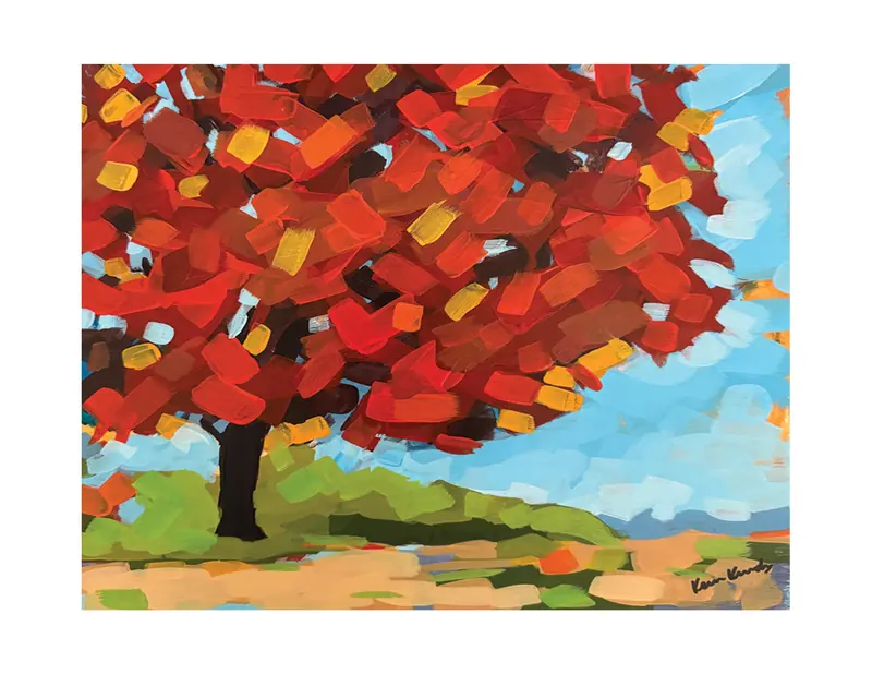 Art print titled Autumn Tree by Karen.